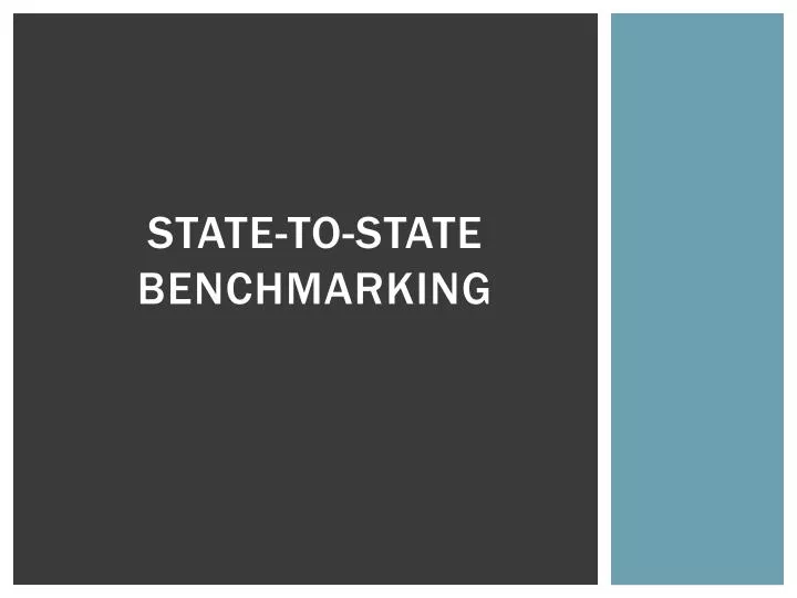 state to state benchmarking