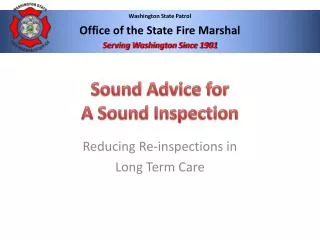 Sound Advice for A Sound Inspection