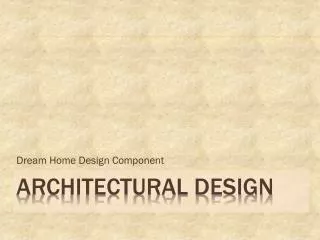 Architectural Design