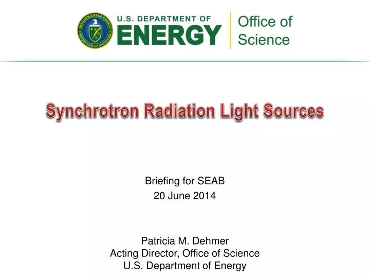 synchrotron radiation light sources