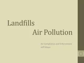Landfills 			Air Pollution