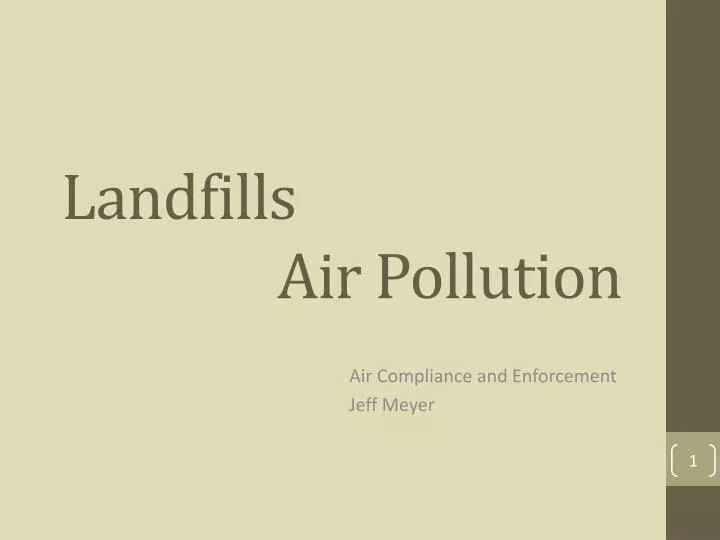 landfills air pollution