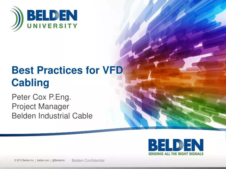 best practices for vfd cabling