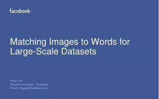 Matching Images to Words for Large-Scale Datasets