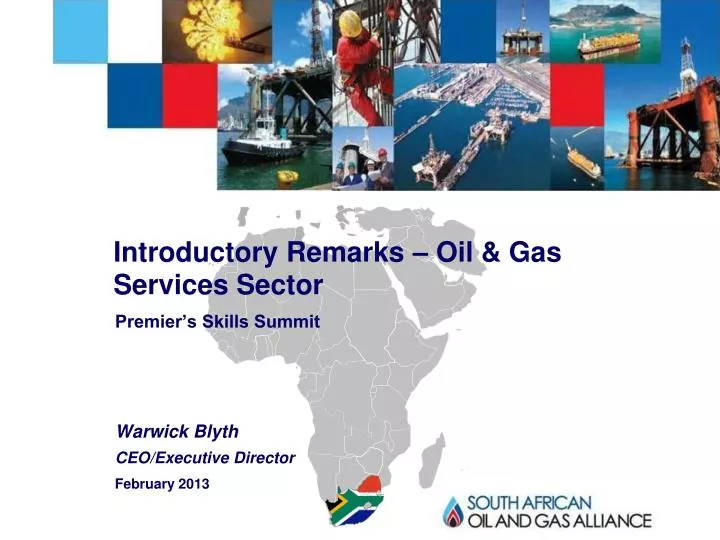 introductory remarks oil gas services sector