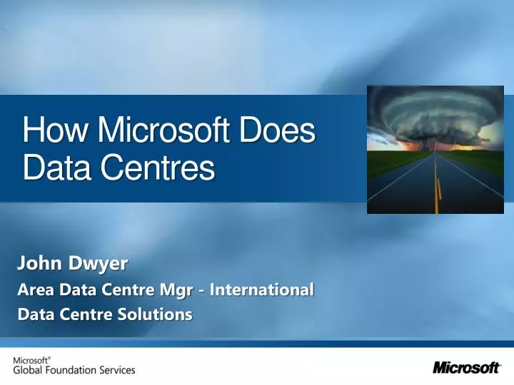 how microsoft does data centres