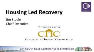 Housing Led Recovery