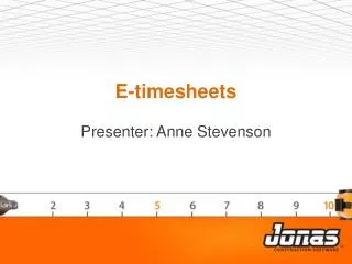 E-timesheets
