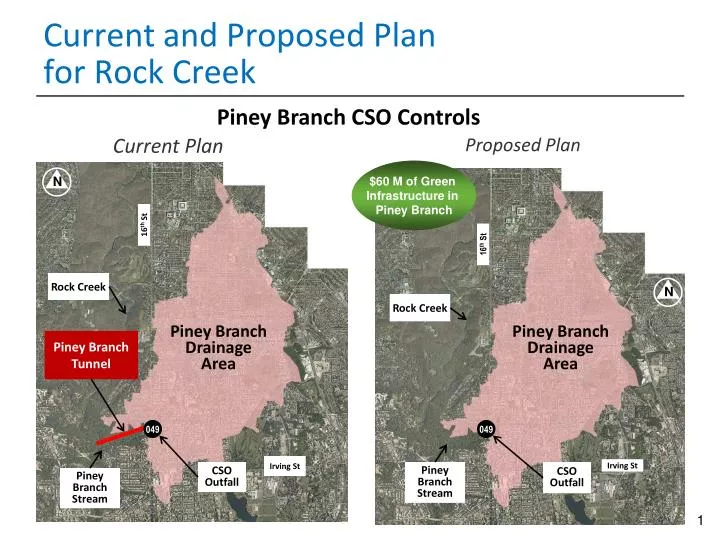 current and proposed plan for rock creek