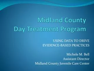 Midland County Day Treatment Program