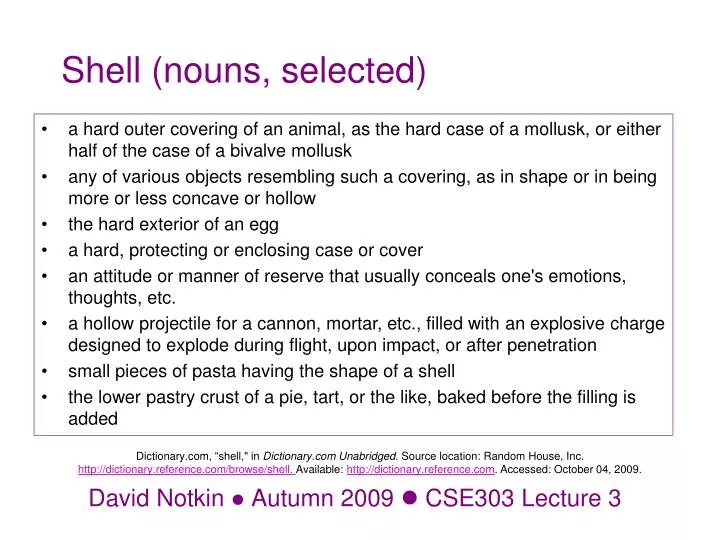shell nouns selected