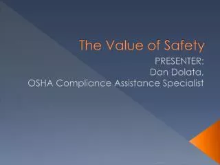 The Value of Safety