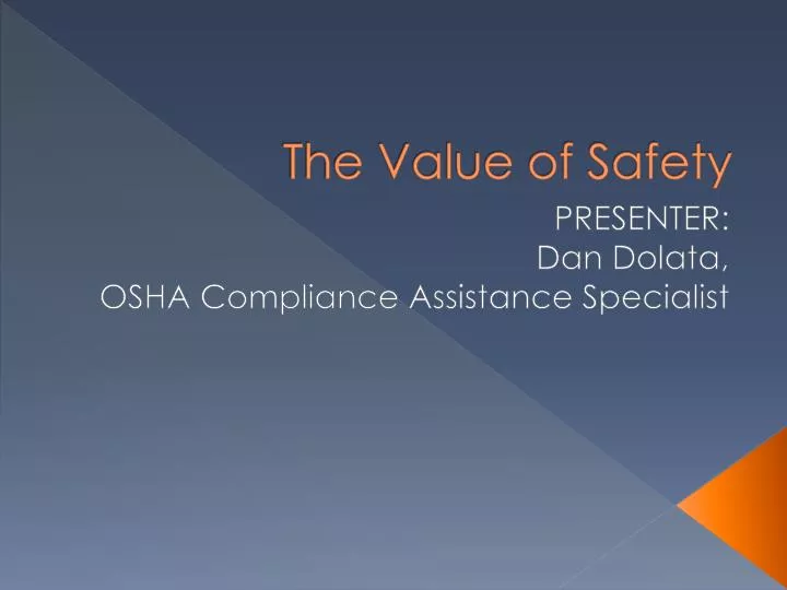 the value of safety