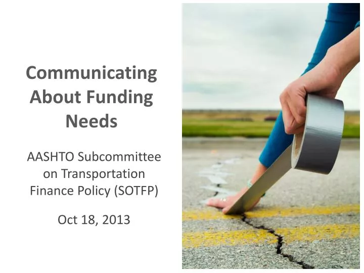 communicating about funding needs