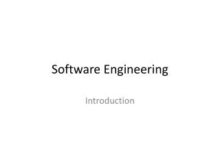 Software Engineering