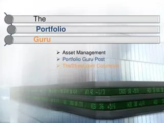 Asset Management Portfolio Guru Post TheStreet.com Columnist