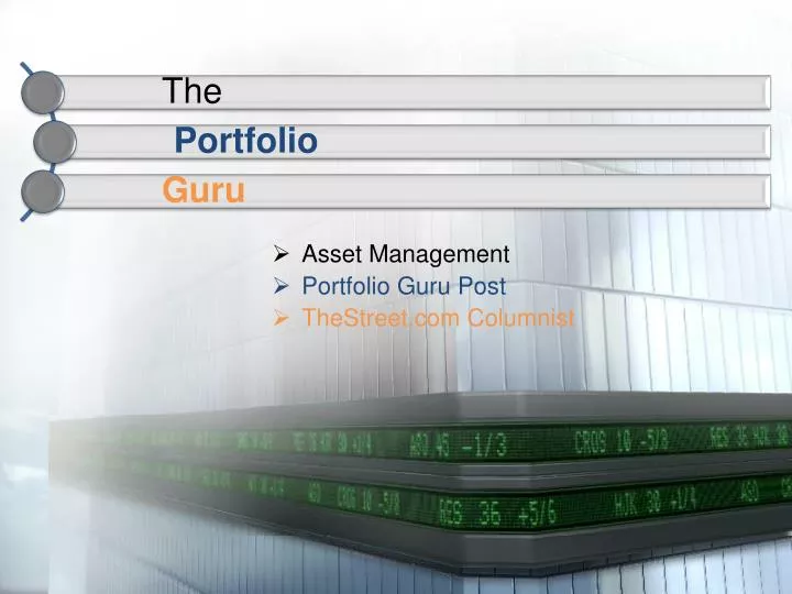 asset management portfolio guru post thestreet com columnist
