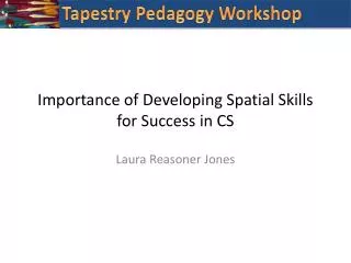 Importance of Developing Spatial Skills for Success in CS