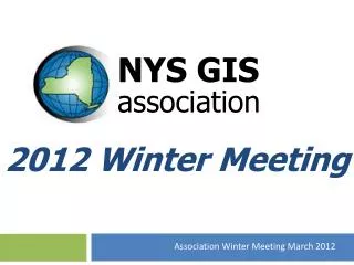 2012 Winter Meeting