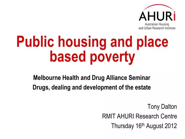 public housing and place based poverty