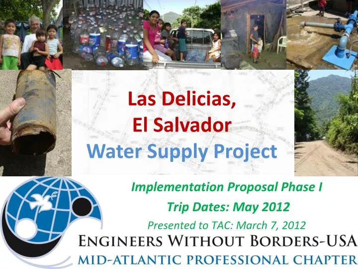 las delicias el salvador water supply project