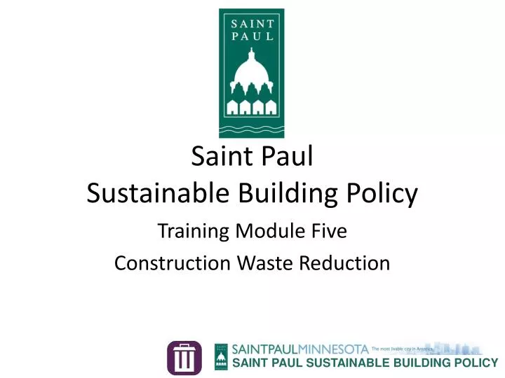 saint paul sustainable building policy