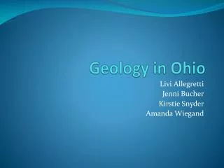 Geology in Ohio