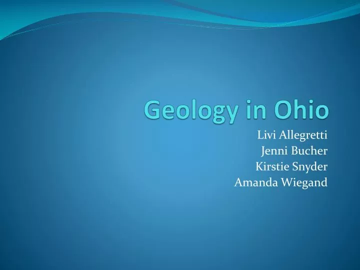 geology in ohio