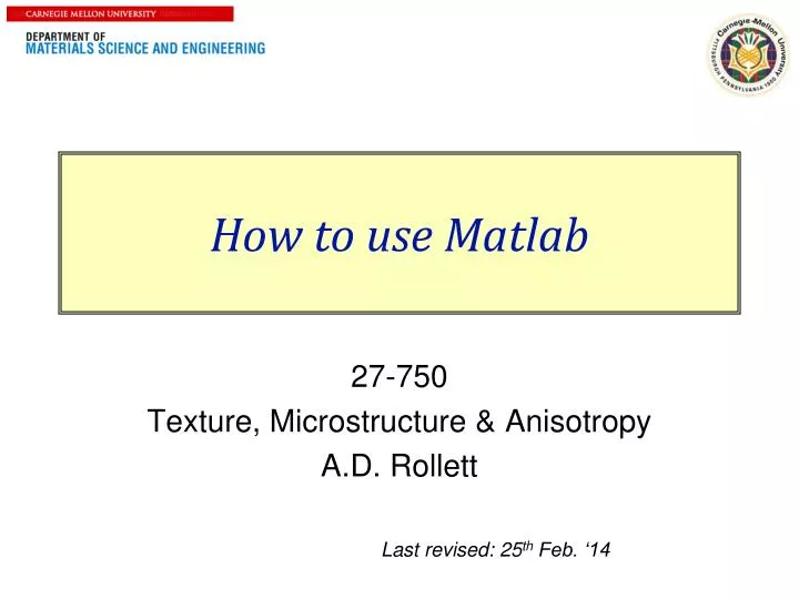 how to use matlab