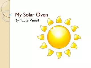 My Solar Oven