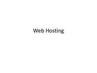 web hosting