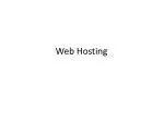 Web Hosting - slide 1