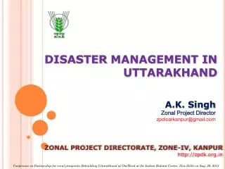 DISASTER MANAGEMENT IN UTTARAKHAND