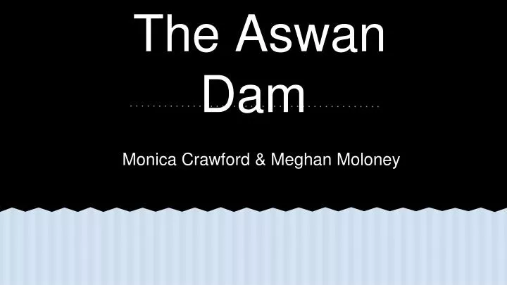 the aswan dam