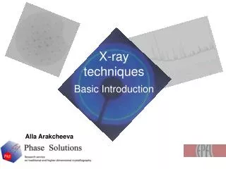 X-ray techniques