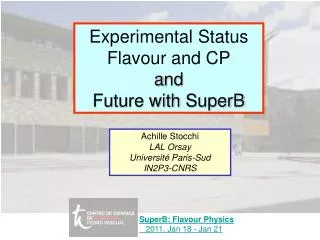 Experimental Status Flavour and CP a nd Future with SuperB