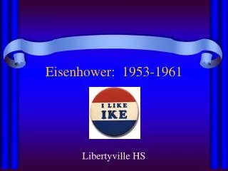 eisenhower 1953 1961