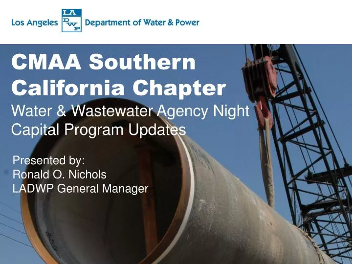 cmaa southern california chapter water wastewater agency night capital program updates