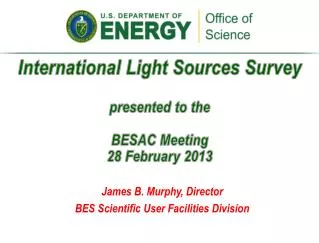 International Light Sources Survey presented to the BESAC Meeting 28 February 2013