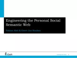 Engineering the Personal Social Semantic Web