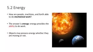 5.2 Energy
