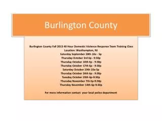 Burlington County