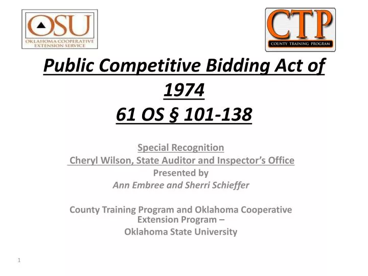 public competitive bidding act of 1974 61 os 101 138