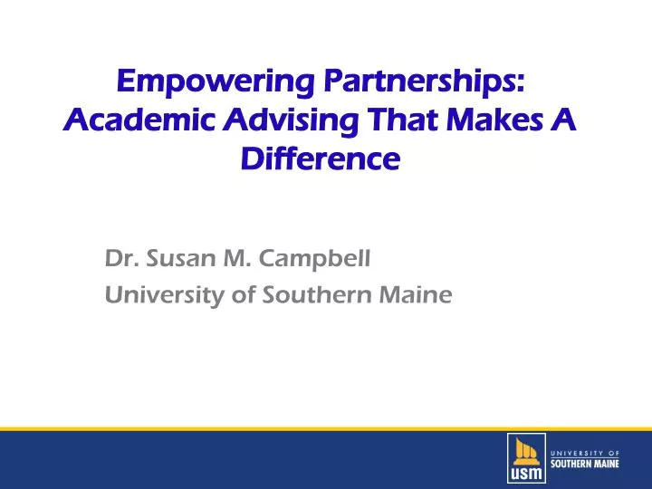 empowering partnerships academic advising that makes a difference