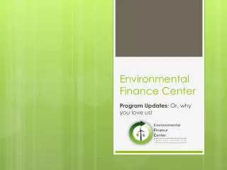Environmental Finance Center