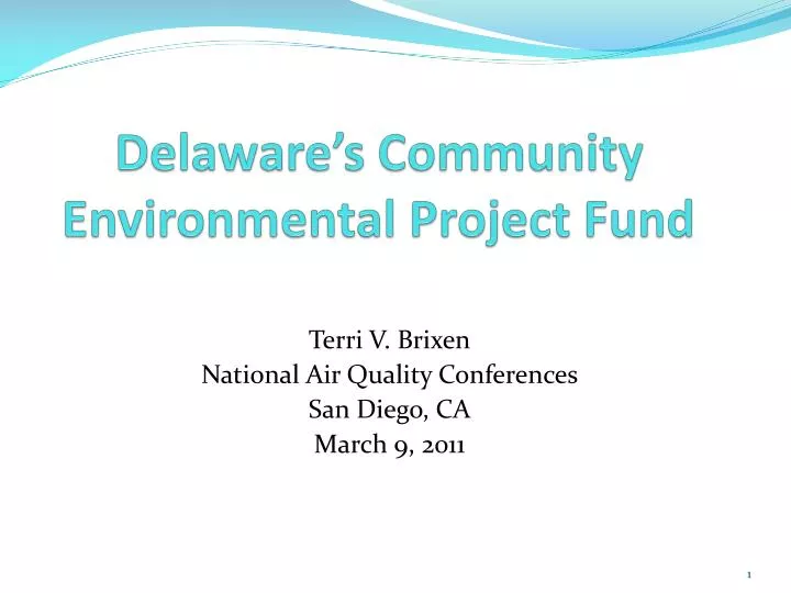 delaware s community environmental project fund