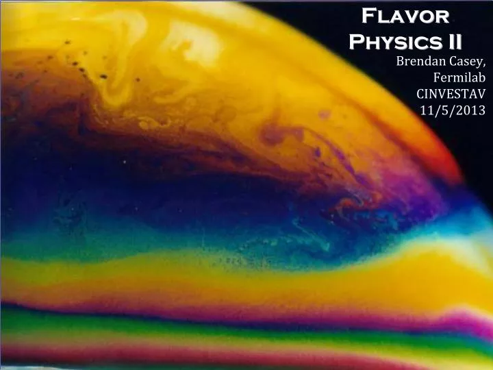 flavor physics ii