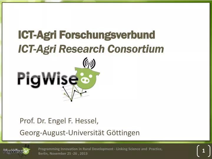 ict agri forschungsverbund ict agri research consortium