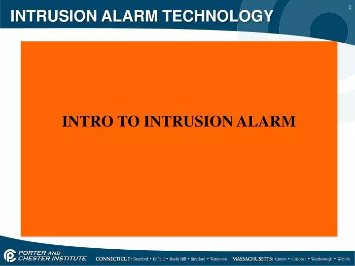 intrusion alarm technology