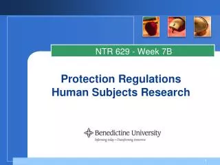 Protection Regulations Human Subjects Research